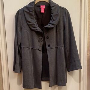 Ruby Rd. Charcoal Women's Blazer